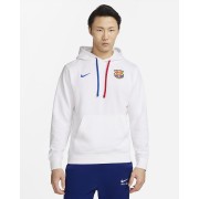 FC Barcelona Club Mens Nike Soccer French Terry Pullover Hoodie DV5563-100