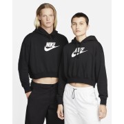 Nike Sportswear Club Fleece Womens Oversized Crop Graphic Hoodie DQ5850-010