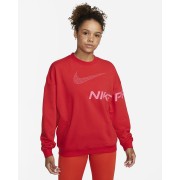 Nike Dri-FIT Get Fit Womens French Terry Graphic Crew-Neck Sweatshirt DX0074-657