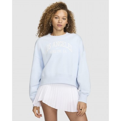 Nike Sportswear Phoenix Fleece Womens Over-Oversized Crew-Neck Graphic Sweatshirt FQ6232-423