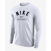 Nike Baseball Mens Long-Sleeve T-Shirt M12333P333-WHT