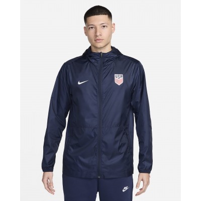 USMNT Academy Pro Mens Nike Soccer Hooded Rain Jacket FJ3825-451