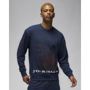 Nike Jordan Essentials Mens Loopback Fleece Crew-Neck Sweatshirt HF4544-410