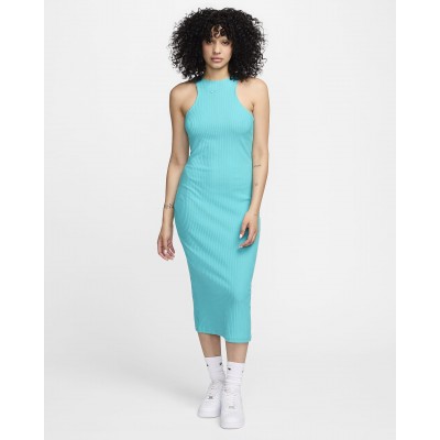 Nike Sportswear Chill Knit Womens Slim Sleeveless Ribbed mi_di Dress FN3679-345