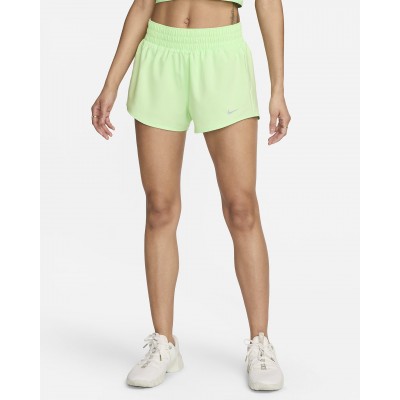 Nike One Womens Dri-FIT mi_d-Rise 3 Brief-Lined Shorts DX6010-376
