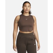 Nike Sportswear Chill Knit Womens Tight Cropped Mini-Rib Tank Top FB8279-237
