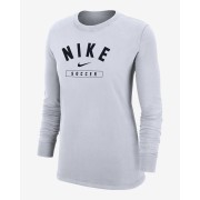 Nike Swoosh Womens Soccer Long-Sleeve T-Shirt W12103P385-WHT