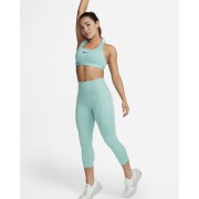 Nike Go Womens Firm-Support High-Waisted Cropped Leggings with Pockets DQ5881-309