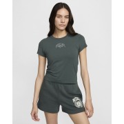 Nike Sportswear Chill Knit Womens Cropped T-Shirt HJ6522-338