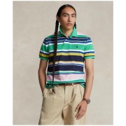 Mens Polo Ralph Lauren Classic Fit Striped Mesh Polo Shirt 9547589_1090376