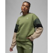 Nike Jor_dan Brooklyn Fleece Womens Crewneck Sweatshirt FB5174-340