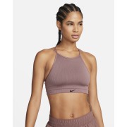 Nike Indy Seamless Ribbed Womens Light-Support Non-Padded Sports Bra DV9966-208
