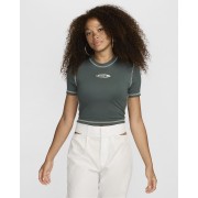 Nike Sportswear Chill Knit Womens Slim Cropped T-Shirt HJ6529-338