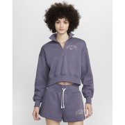 Nike Sportswear Phoenix Fleece Womens 1/2-Zip Cropped Sweatshirt HJ6524-003