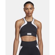 Nike High Neck Womens Medium-Support Lightly Lined Color-Block Sports Bra FN2743-010